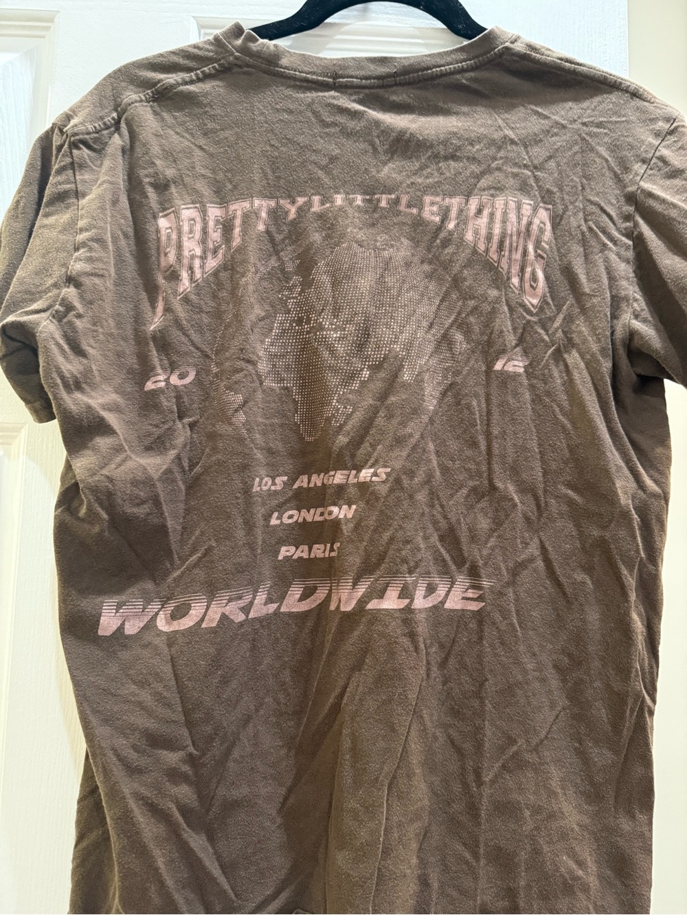 PrettyLittleThing Brown Short Sleeve Tee